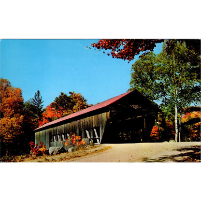 Covered Bridge Swift River Albany NH Vintage Covered Bridge Postcard PD6