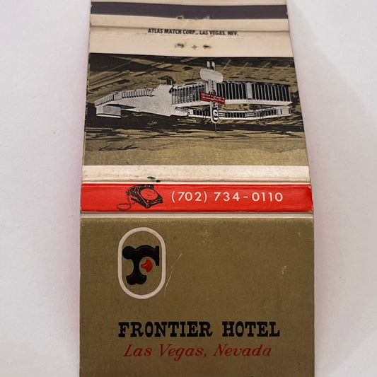Frontier Hotel Las Vegas Nevada Vintage Matchbook Cover TB8-MB-14