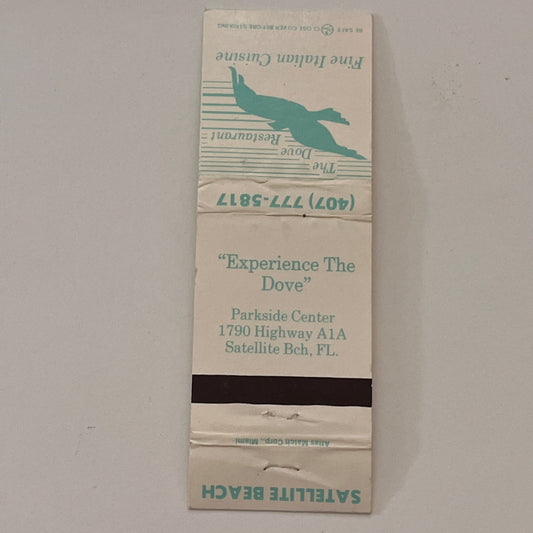 The Dove Restaurant Satellite Beach FL Vintage Matchbook Cover TB6-MB2-2