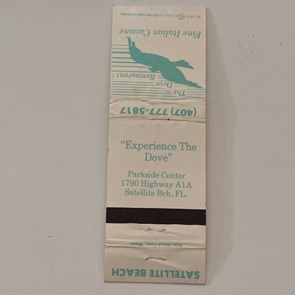The Dove Restaurant Satellite Beach FL Vintage Matchbook Cover MB59-3