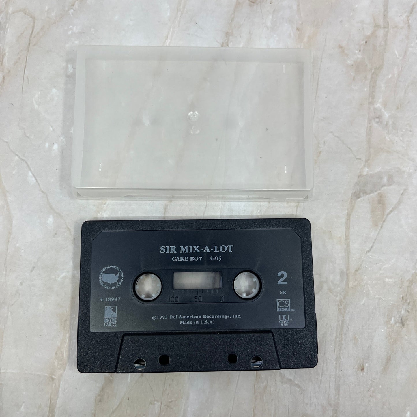 Sir Mix-a-Lot Baby’s Got Back / Cake Boy Single (NO JACKET) Cassette Tape TH9-T1