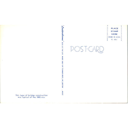 Ashtabula County Vintage Covered Bridge Postcard PC17