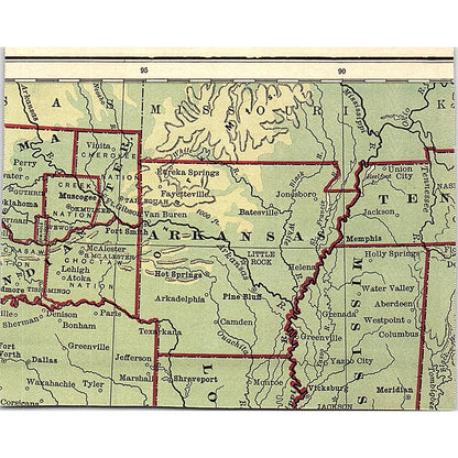 Growing Corn in Nebraska 3x4" 1901 Engraving AF6-M16