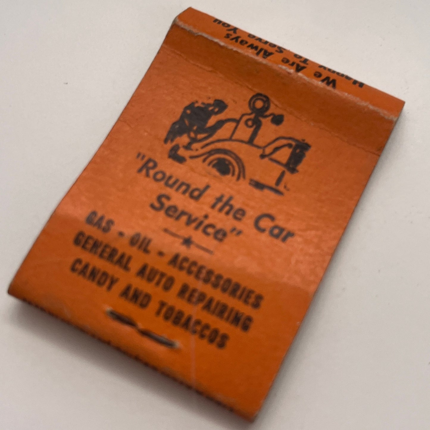 Gowdy's Service Station Tommy Carpenter Bolton CT Vtg Matchbook Cover TB8-MB-6