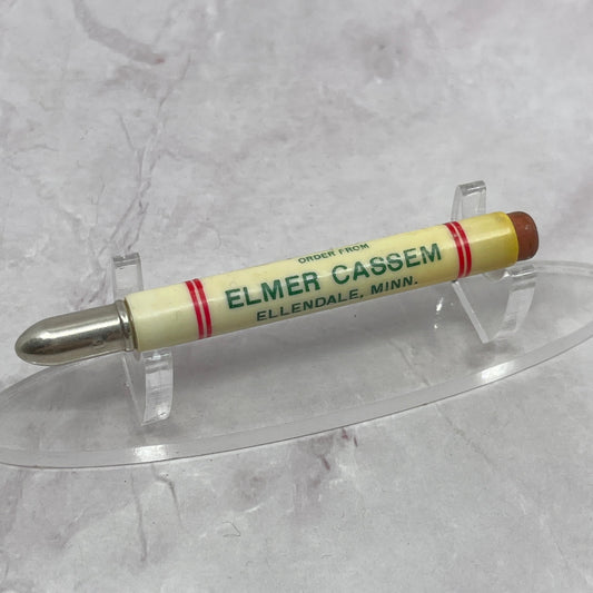 Vintage Elmer Cassenm Ellendale Minnesota Pioneer Seeds Bullet Pencil TC5-PN2