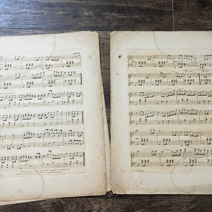 1861 Civil War - Ellsworth's Funeral March J.C. Becke Original Sheet Music V33-4