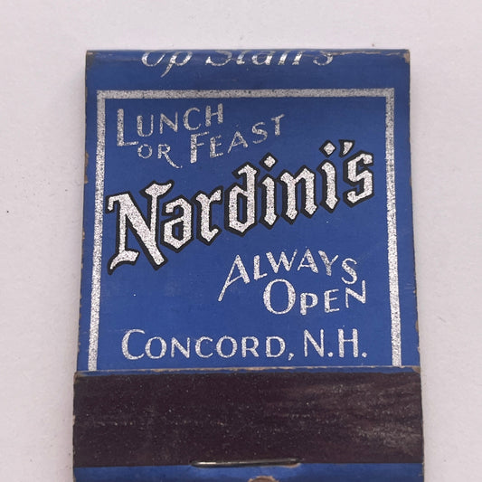 Nardini's Restaurant Concord NH Vintage Matchbook Cover TB8-MB2-8