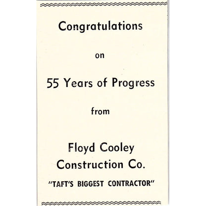 Floyd Cooley Construction Co - Taft CA 1965 Ad AF8-M5