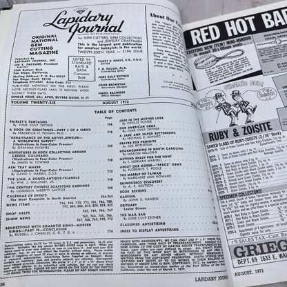 Space Gems of Opal - Lapidary Journal Magazine - Aug 1972 M23