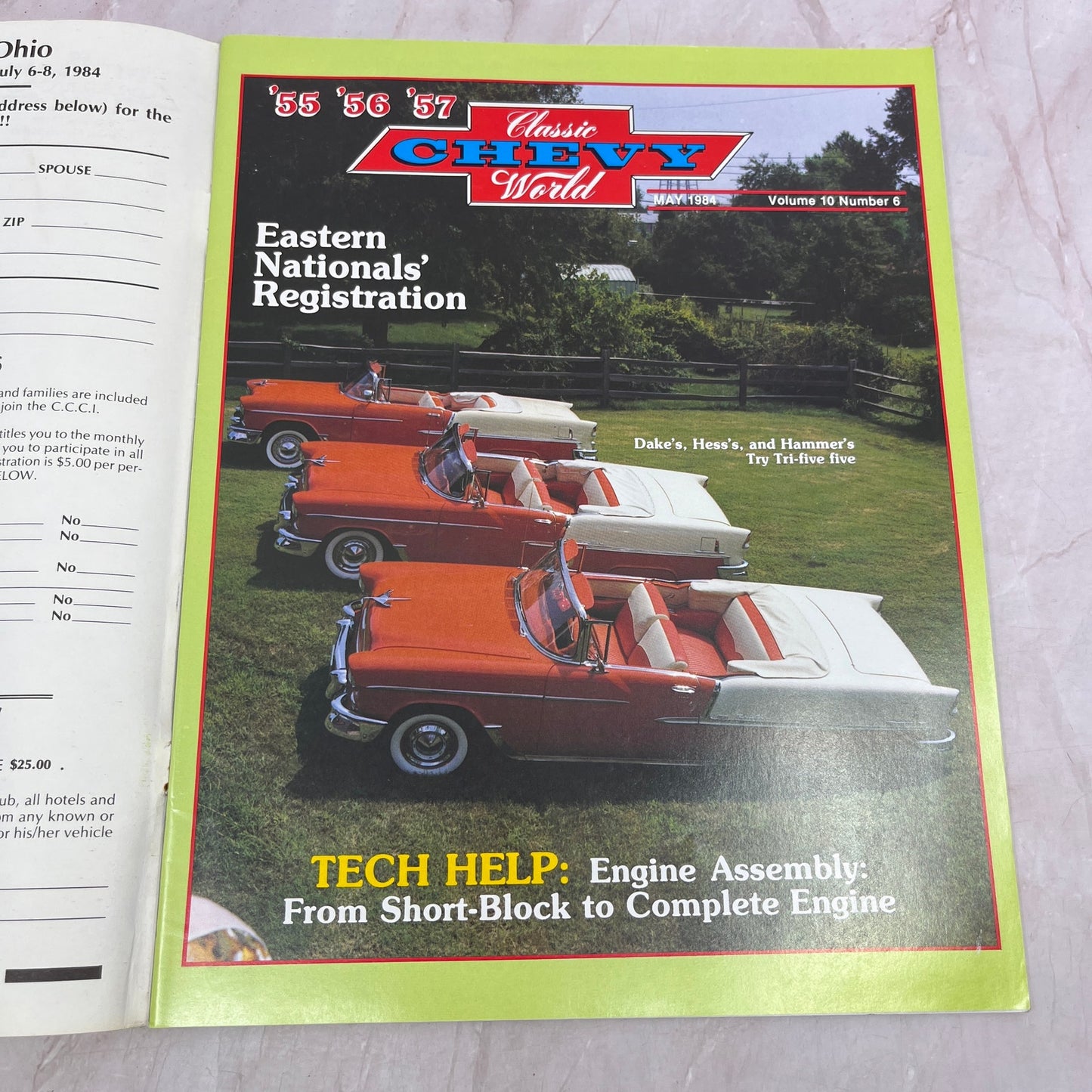Engine Assembly - '55, '56, '57 Classic Chevy World Magazine - May 1984 M31