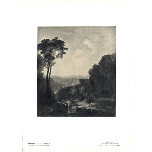 Crossing the Brook - Turner c1905 Art Print D14