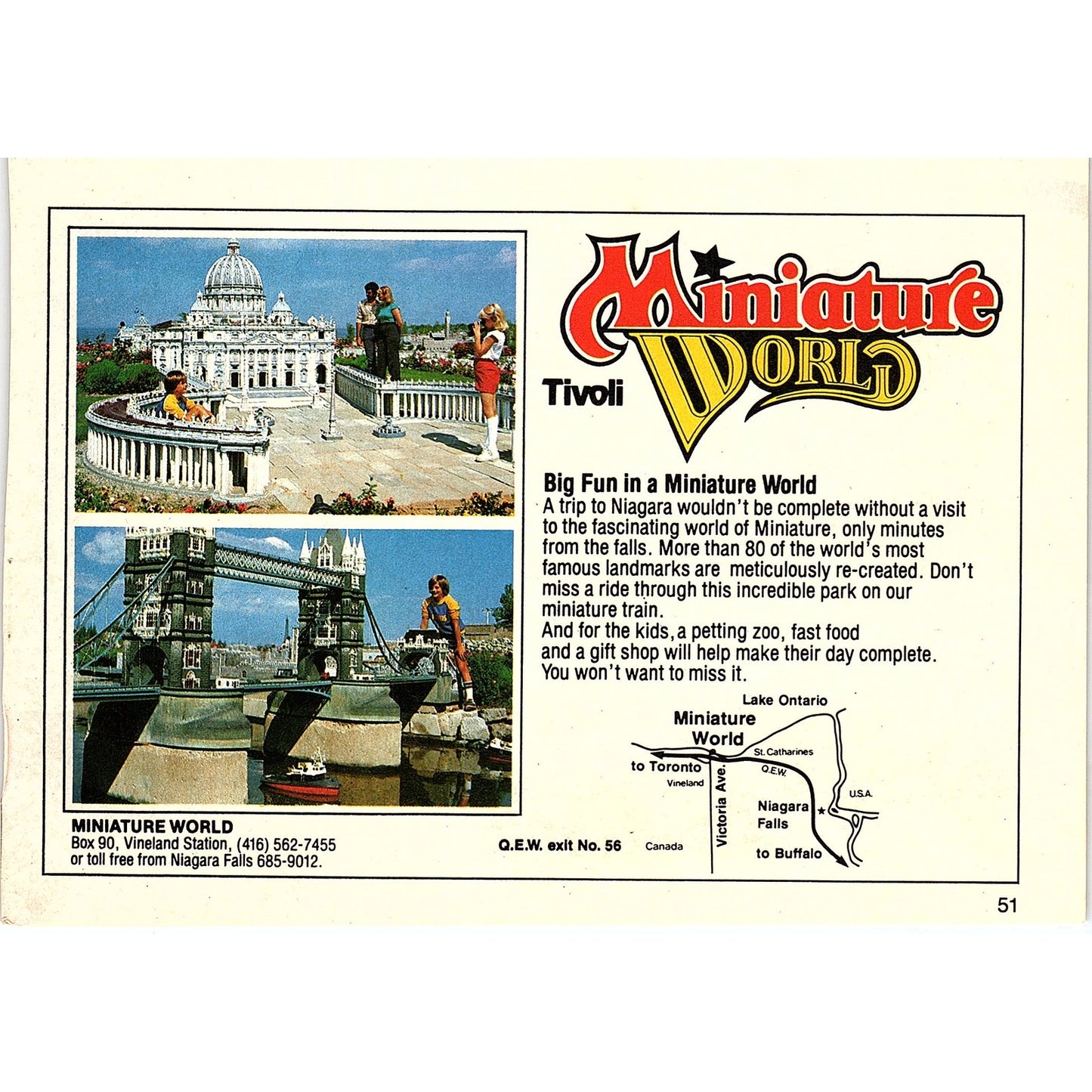 Tivoli Miniature World Big Fun in a Miniature World Vineland ON SAG4-3