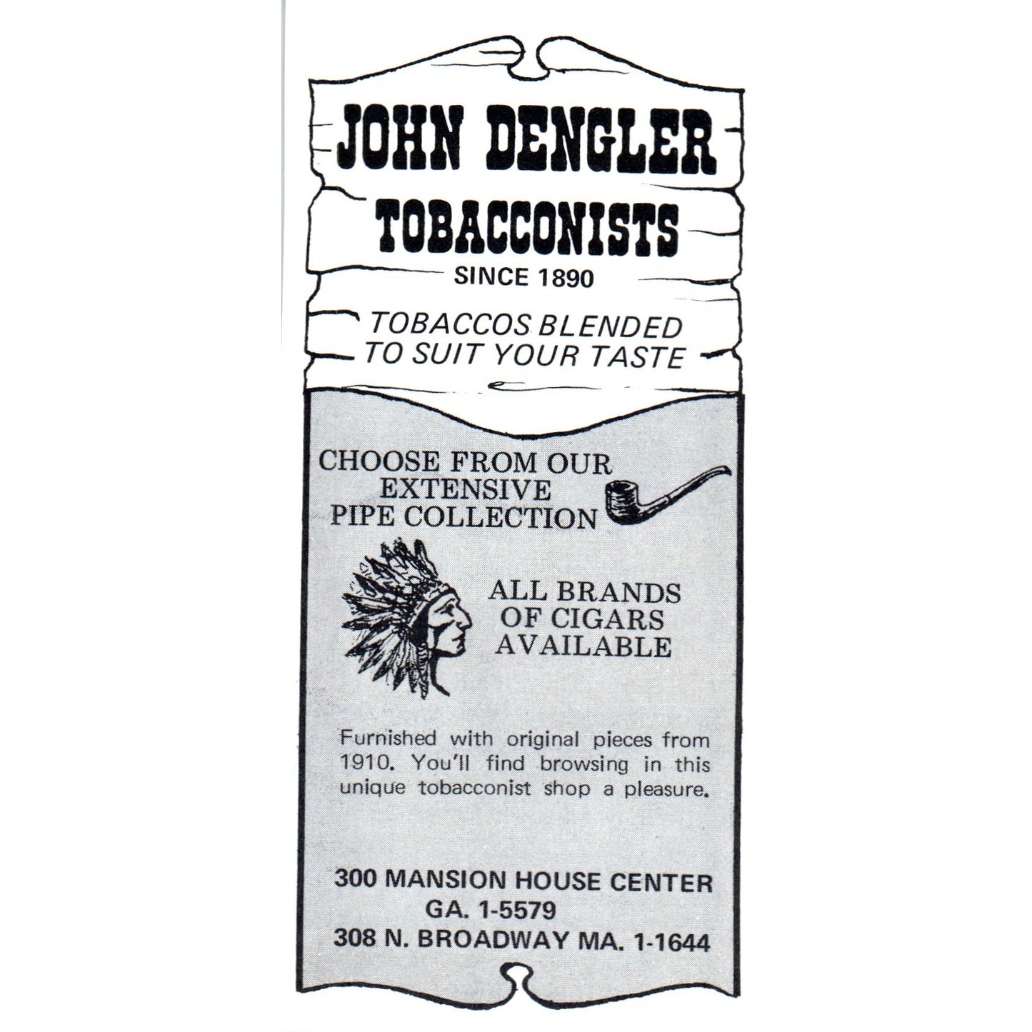 John Dengler Tobacconists St. Louis 1971 Magazine Ad AD8-H4