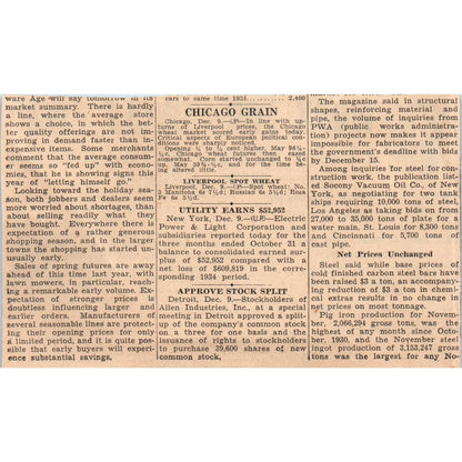 Franklin Institute Work for Uncle Sam 3x5" 1935 Minneapolis Journal Ad AE7-N1