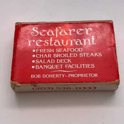 Seafarer Restaurant Mystic Connecticut Vintage Matchbox TB6-MB3