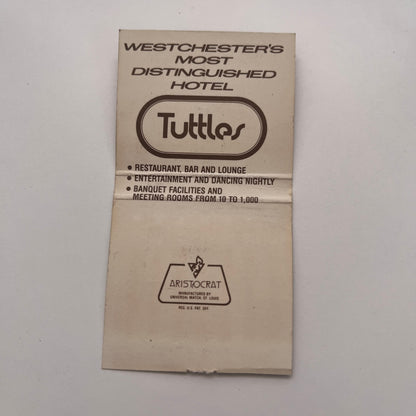 The White Plains South Broadway White Plains NY Vintage Matchbook Cover TB8-MB-3