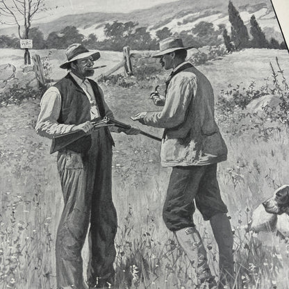 Getting Round the Old Man Hunting - Original 1904 A.B. Frost Art Print V14-3
