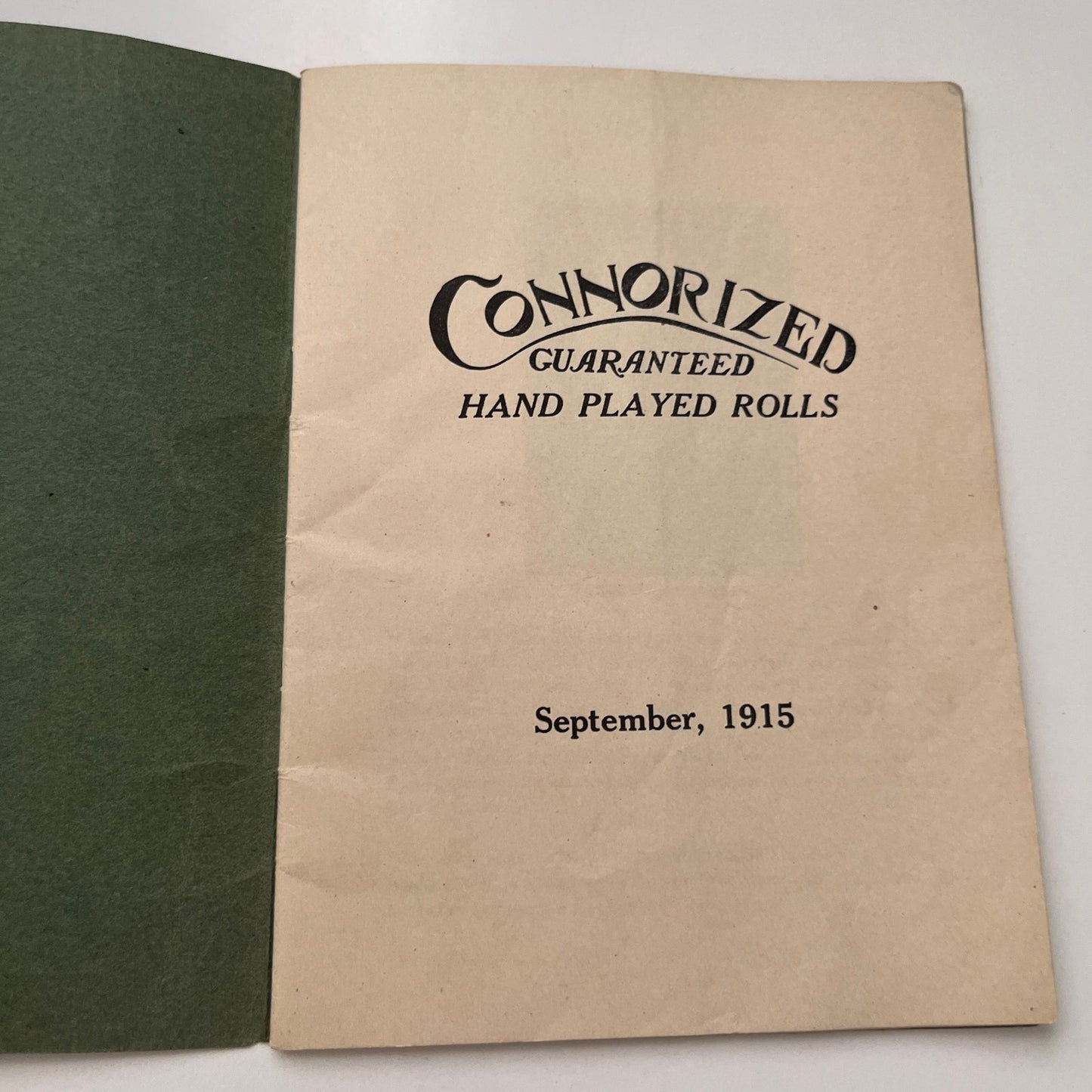 1915 Connorized 88 Hand Played Rolls Catalog Booklet Leopold Winkler H4-3