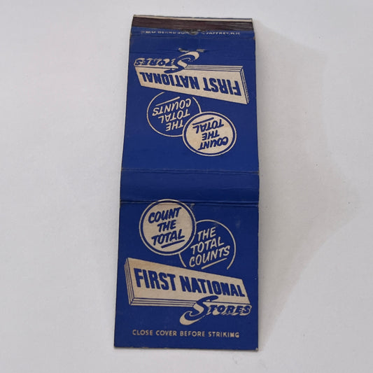 First National Stores Vintage Matchbook Cover TB8-MB-13