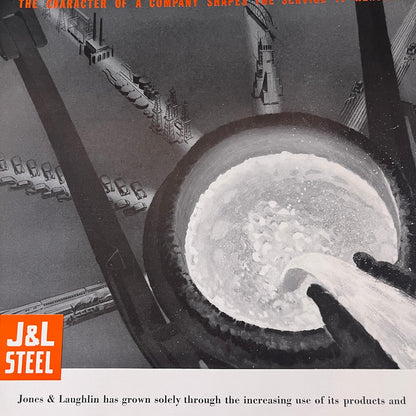 J&L Jones & Laughlin Steel Corporation Pittsburgh PA 1935 Ad V1-4