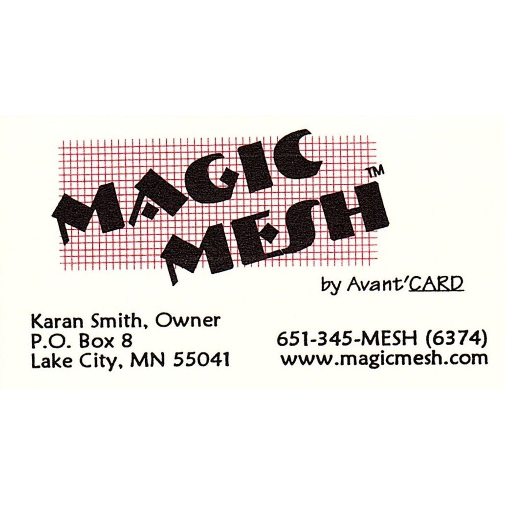 Karan Smith Magic Mesh Lake City MN Vintage Business Card SC9-B9