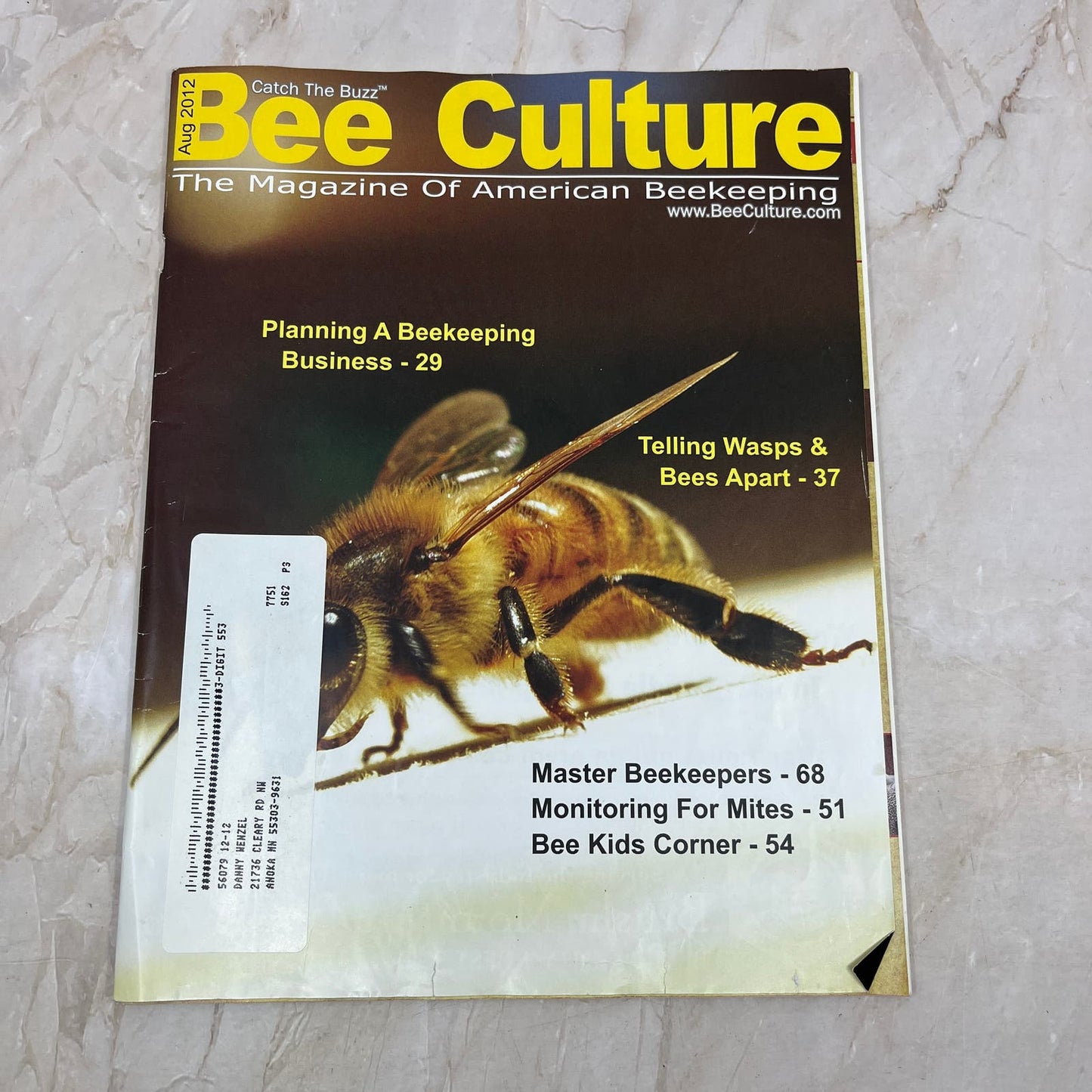 2012 Aug Bee Culture Magazine Bees Beekeeping Honey M8