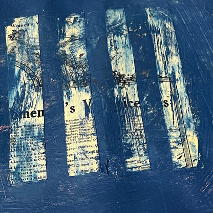 Original Mixed Media Abstract Art Painting 18x24 “Jellyfish" Signed