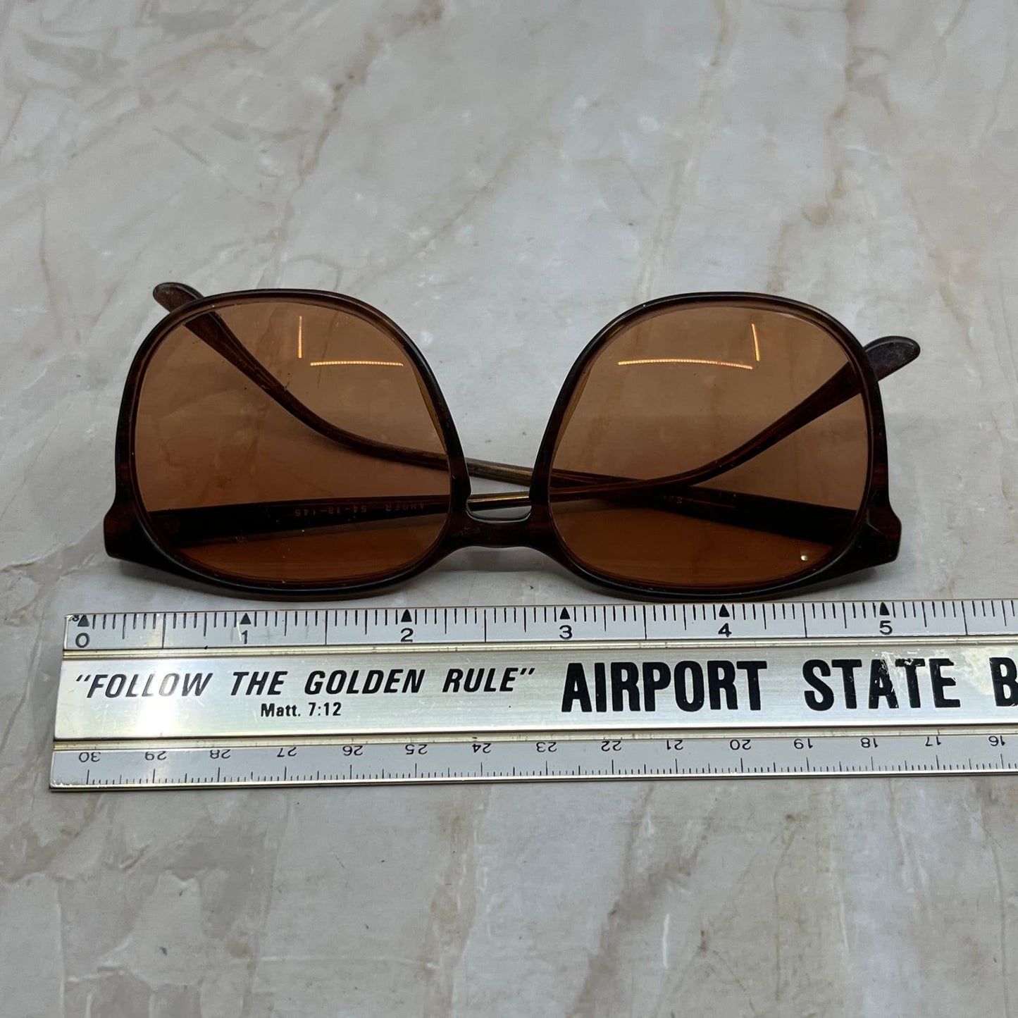 Retro Oversize Lexington Amber Sunglasses Eyeglasses Frames TD5G3-7