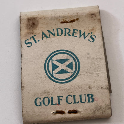 St. Andrew's Golf Club Vintage Matchbook Cover TB8-MB2-10
