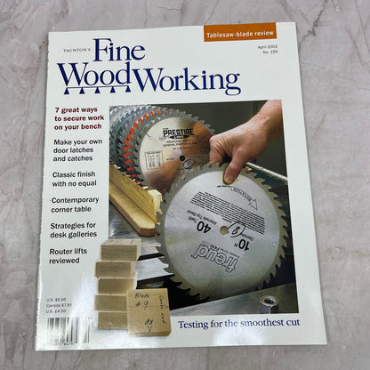 Smoothest Cut Test - Apr 2002 No 155 - Taunton's Fine Woodworking Magazine M34