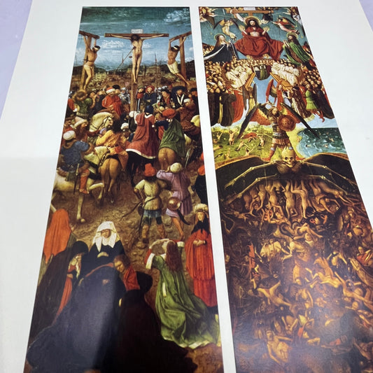 Jan Van Eyck - Crucifixion of Jesus and Day of Judgement 10x14" Art Print V22
