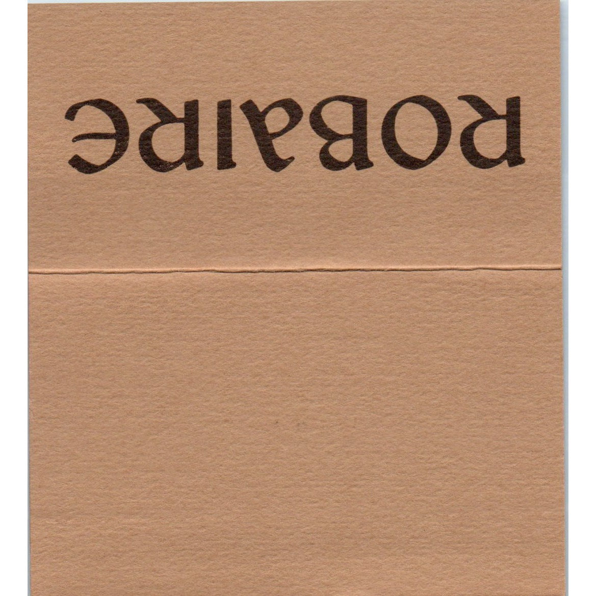 Robaire Salon JB Bergeron San Diego CA Vintage Business Card SD8-B10