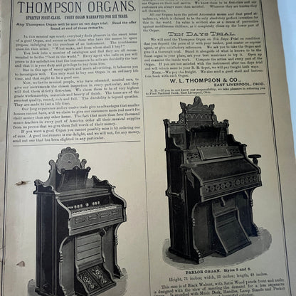 c1890 Will L. Thompson & Co Music Catalog Music Depot East Liverpool OH V33-4
