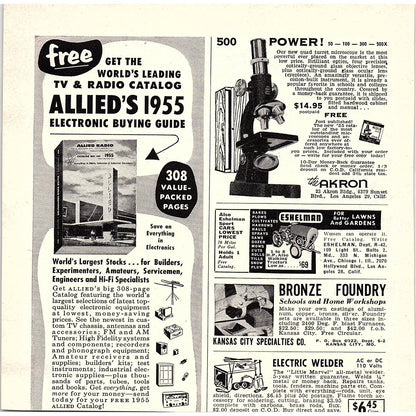 Lewis Manufacturing Co. Liberty Homes Bay City Michigan 1955 Ad AG1-7