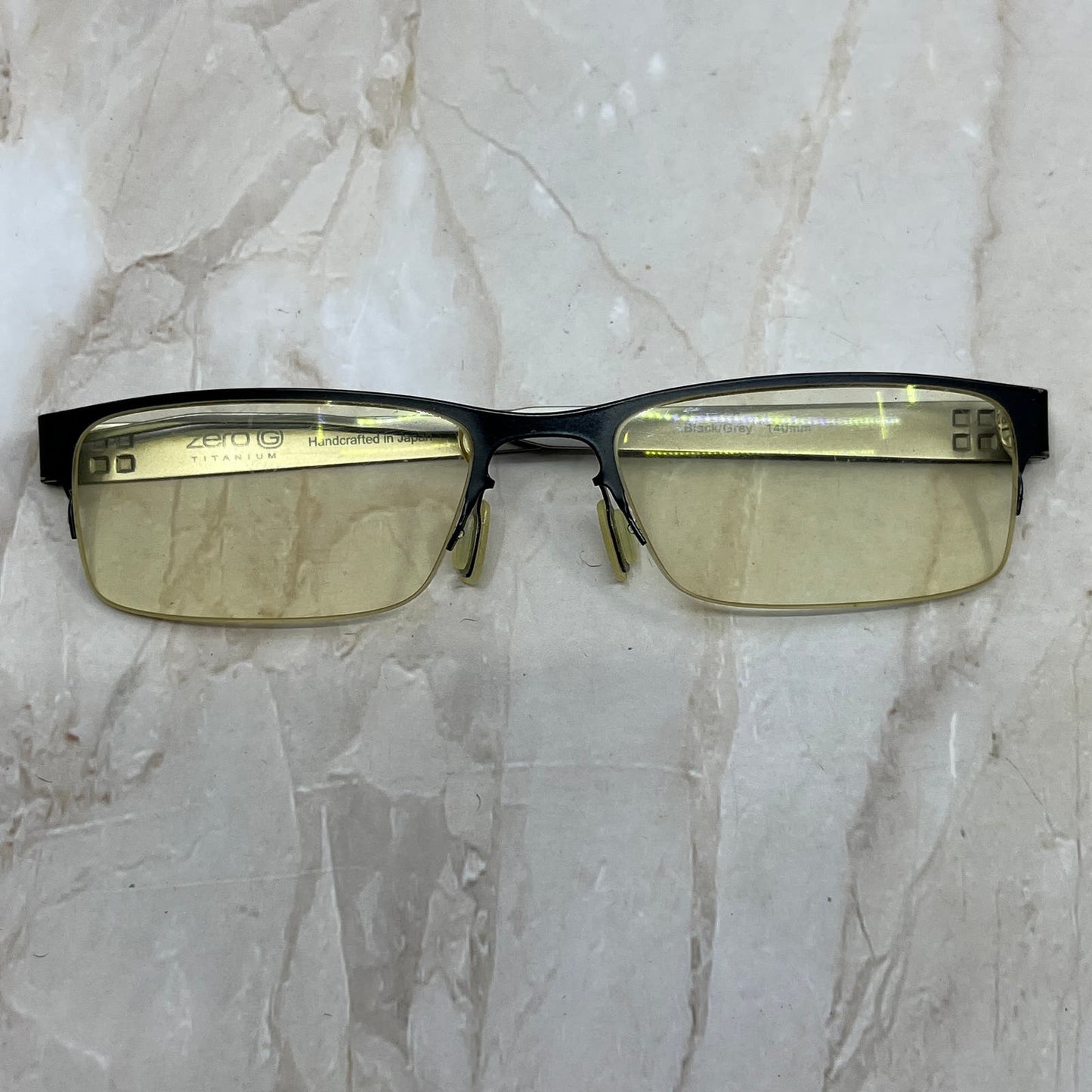 Zero G Titanium Half Rim Black 140mm Sunglasses Eyeglasses Frames TE9-G5-5