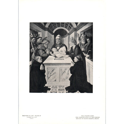 The Presentation in the Temple - Fra Filippo Lippi c1905 Art Print D16