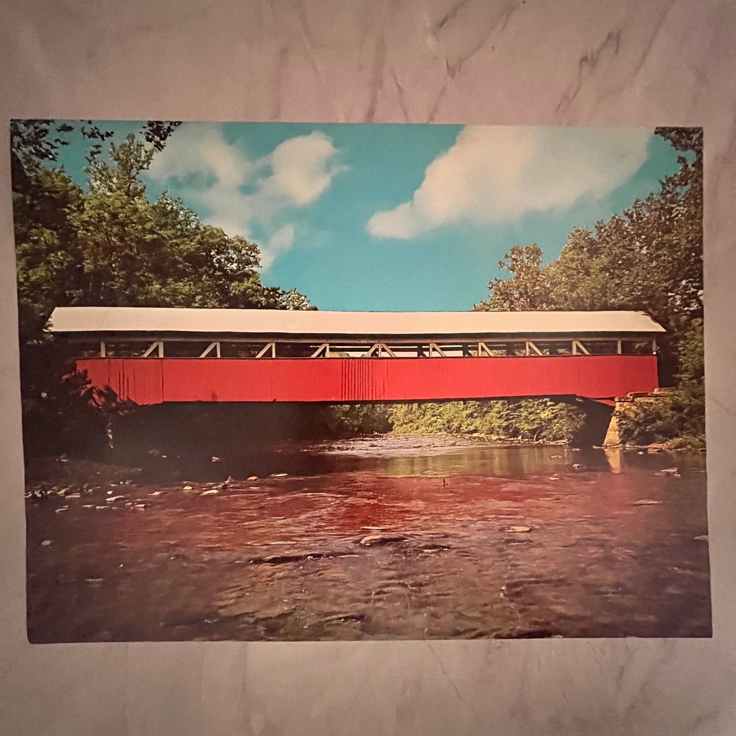Lower Humbert Covered Bridge Somerset County PA 12x16" Art Print FL1