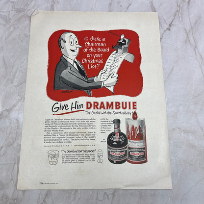 Drambuie Cordials W.A. Taylor & Co NY 1951 Magazine Ad FL6-10