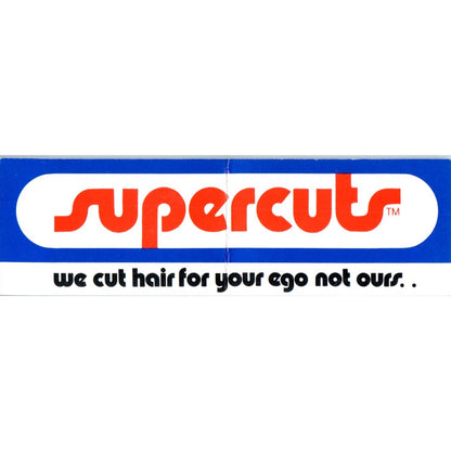 Supercuts Hair Cuts Bellflower CA (folded) Vintage Business Card SD8-B11