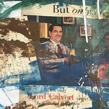 Original Mixed Media Abstract Modern Art Painting 24x36 "But Only..." Signed