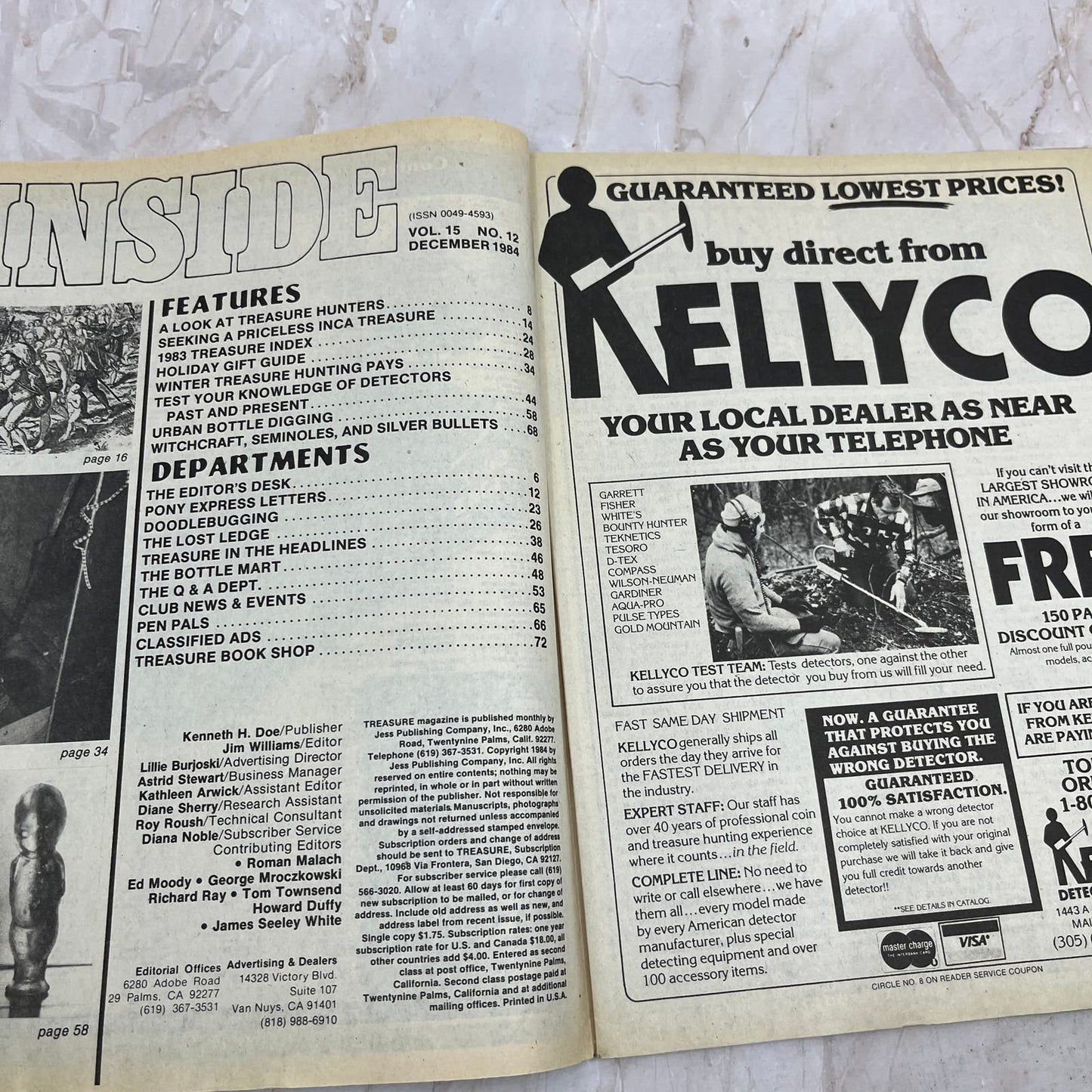 1984 Dec - Treasure Magazine - Treasure Hunting Metal Detecting Gold Coins M10