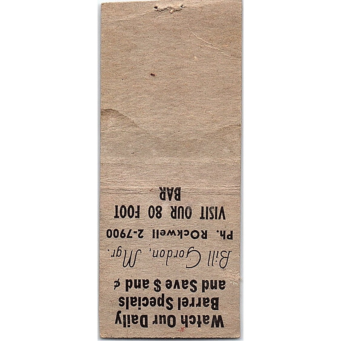 Ogden Wine & Liquor Store Chicago Vintage Matchbook Cover SC7-Y11
