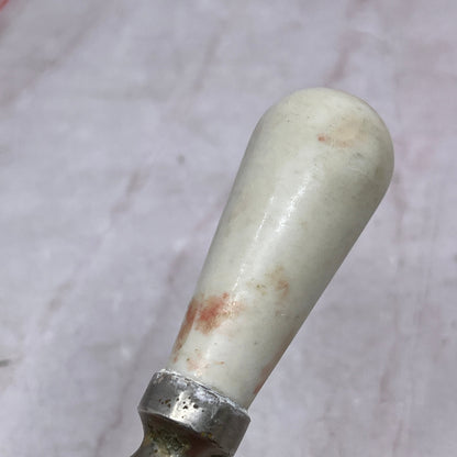 Antique Restoration Porcelain Cold Faucet Handle White Salvage Bathroom SF4SF4