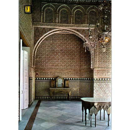 Reales Alcázares De Sevilla Dormitorio Del Rey D. Pedro Vintage Postcard PD1