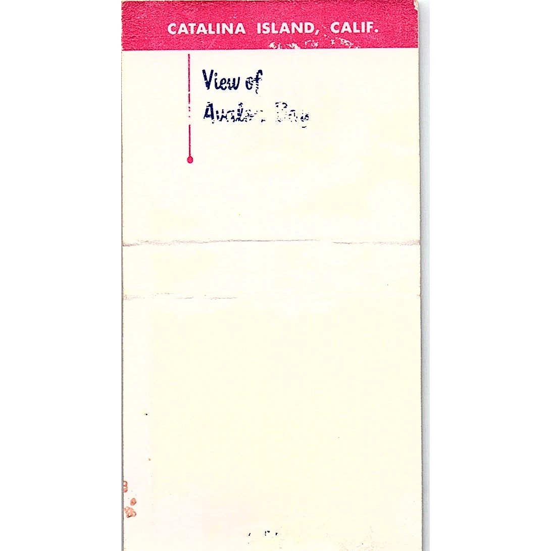 Catalina Island CA Astor Bay Union Pacific Railroad Vtg Matchbook Cover SC7-Y3