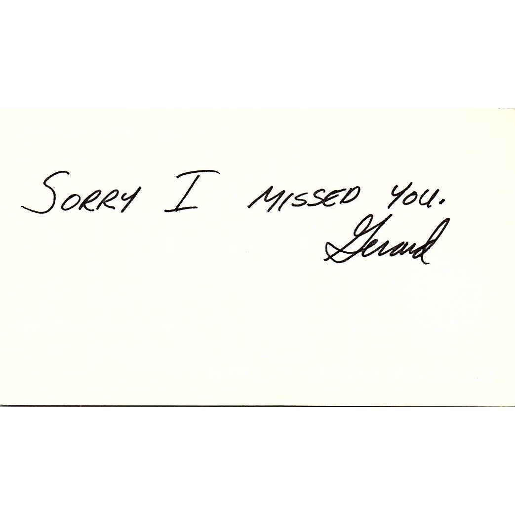 Gerard Goedhart City of Signal Hill Calif Vintage Business Card SF3-B3