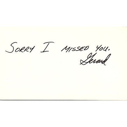 Gerard Goedhart City of Signal Hill Calif Vintage Business Card SF3-B3