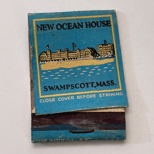 New Ocean House Swampscott MA Vintage Matchbook Cover TB8-MB3-6