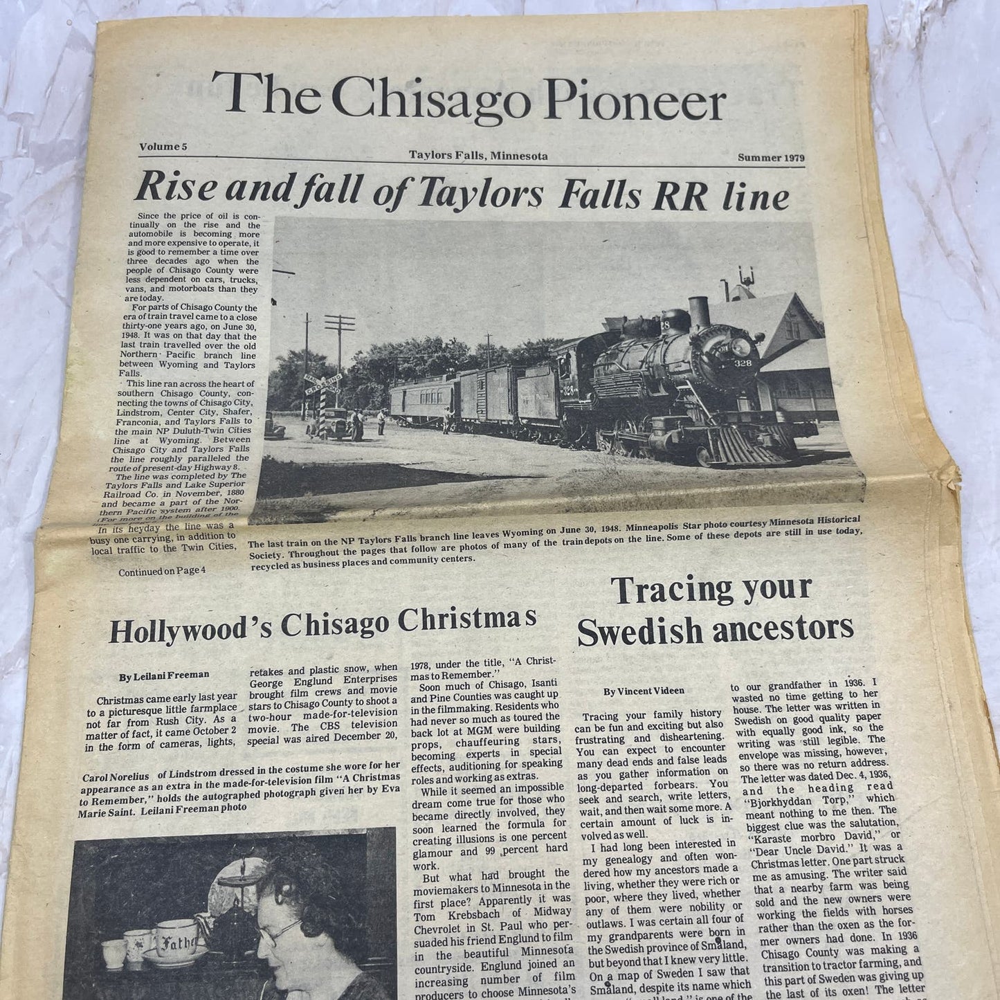 1979 The Chisago Pioneer Newsletter Taylors Falls Minnesota M11