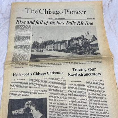 1979 The Chisago Pioneer Newsletter Taylors Falls Minnesota M11